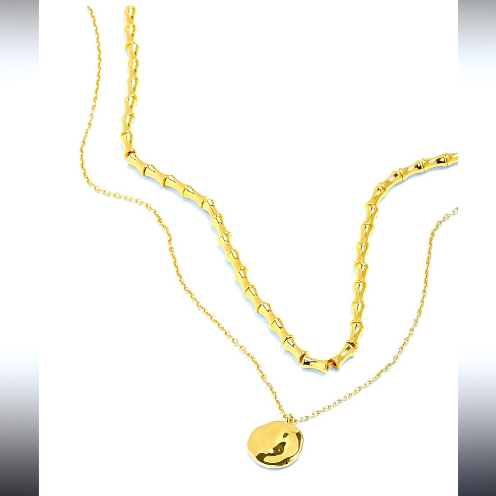 NWT Madewell Two-Pack Beaded Pendant Necklace Set